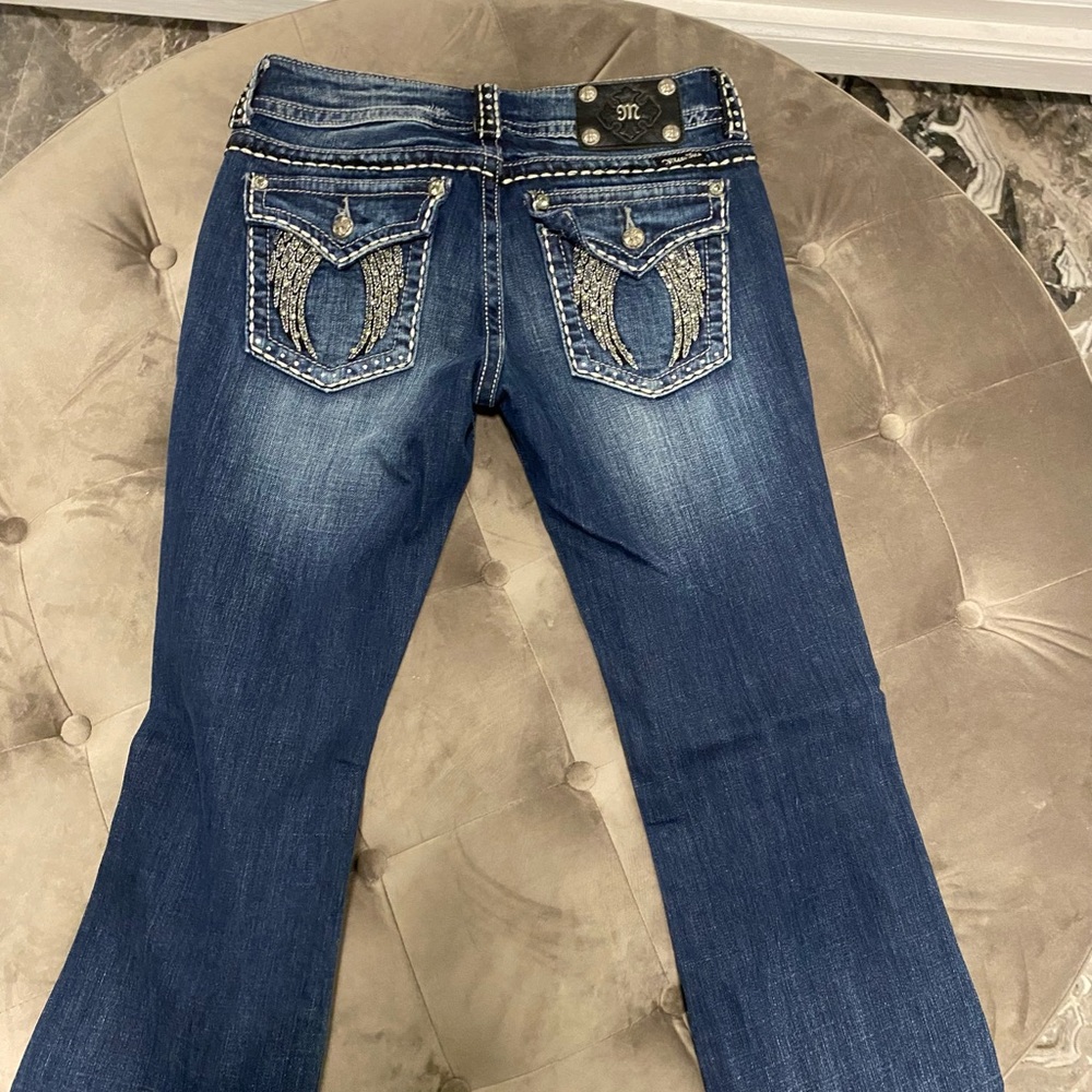Bling miss me jeans. Sequins and studs
